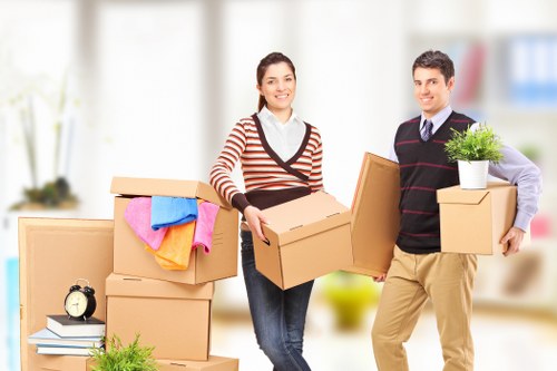 Charity donation items prepared for reuse before recycling