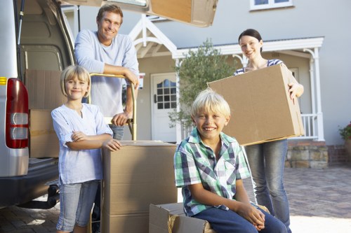 Professional movers handling furniture removal